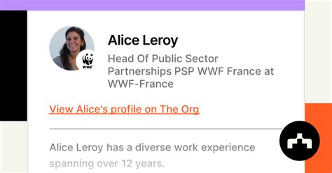 Céline Beaulieu – Head, Public Sector Partnerships – WWF 